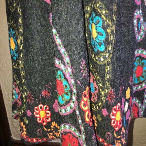 NWT Dily Gray / Multi Sweater Dress - M - Picture 5 of 7